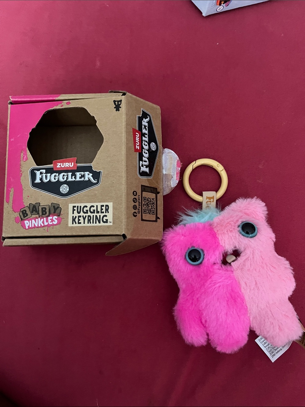 ZURU Fuggler Pink Two-Tone Plush Keyring